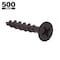 Prime-Line Drywall Screws, Bugle Head, Phillips Drive, #6 X 1 in., Black Phosphate Coated Steel (500 Pack) 9037923 - alternate 2